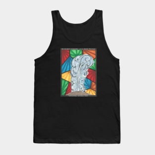 Old Faithful in Yellowstone National Park eruption painting by Noelle Phillips Tank Top